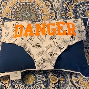 BNWT size L Victoria’s Secret Pink extra low rise cheeky hipster DANGER